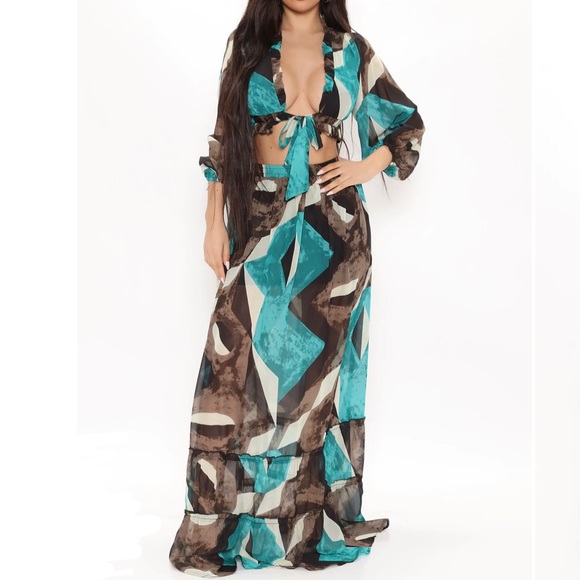 Believe In Us Maxi Skirt Set - Picture 1 of 4